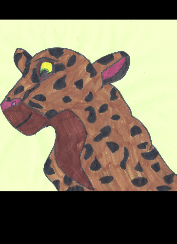 Alama the leopard.