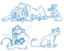 Simba annoys his parents