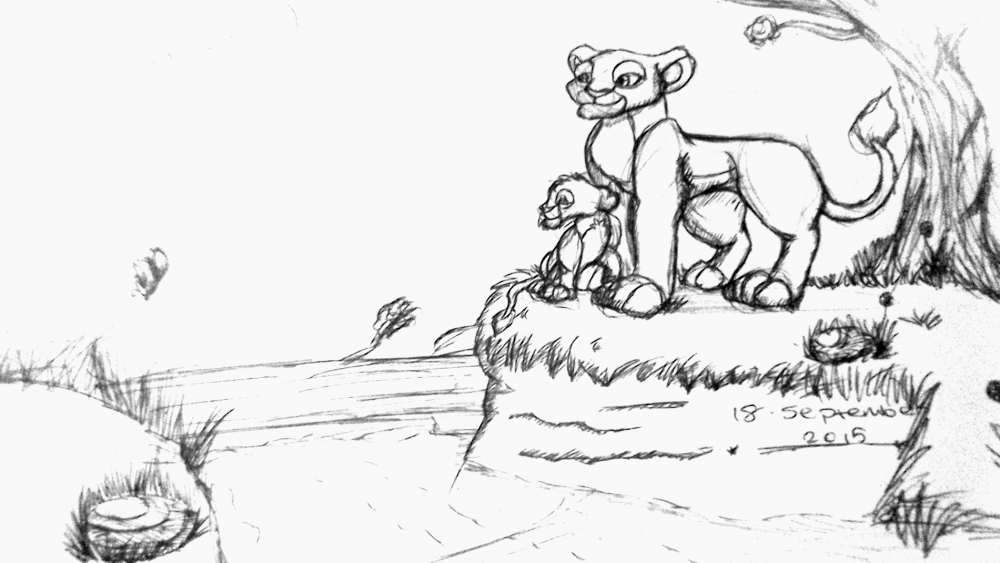 Simba and His Mom | Traditional