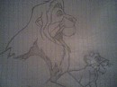 Simba and Mufasa doodle