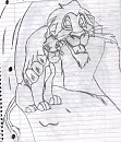 Simba and Scar doodle againz