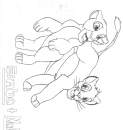 Simba and Nala sketch