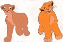 lil Simba and Nala (colored version)