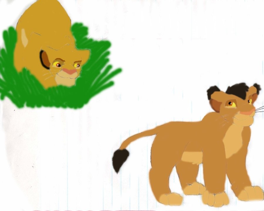 Simba and Malka doodle