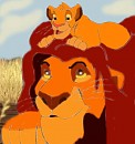 Mufasa and Simba Doodle 2 (colored version)