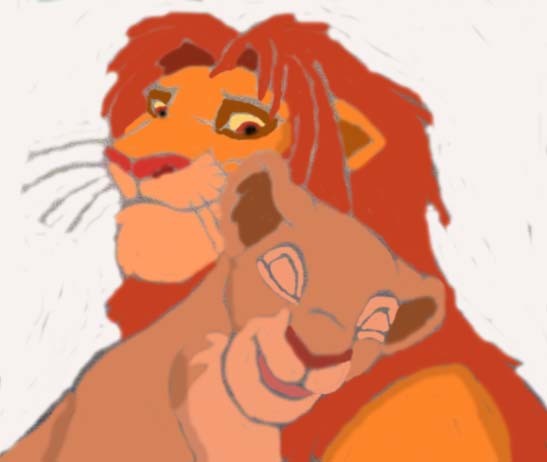 Simba Nala Nuzzle (colored version)