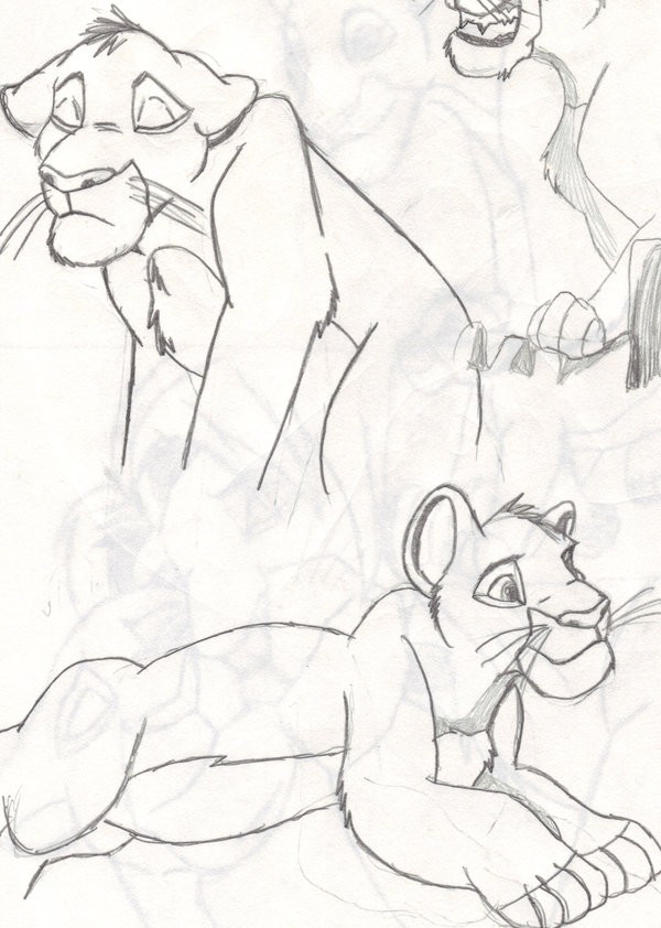 Simba doodles