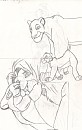 Simba and Sarabi doodles