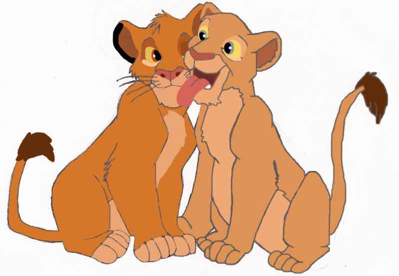 Kiss for Simba Colored