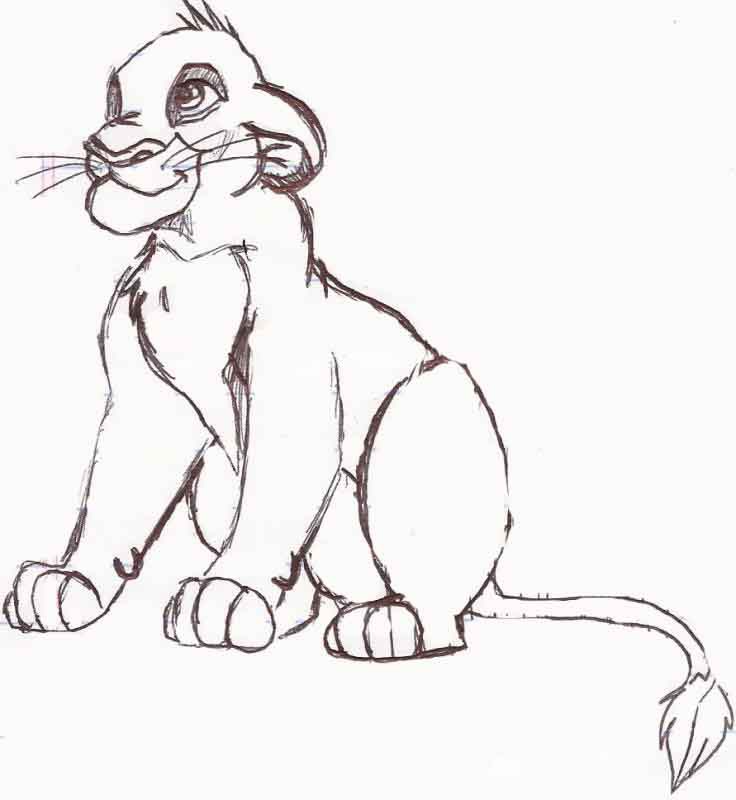 simba i doodled at work