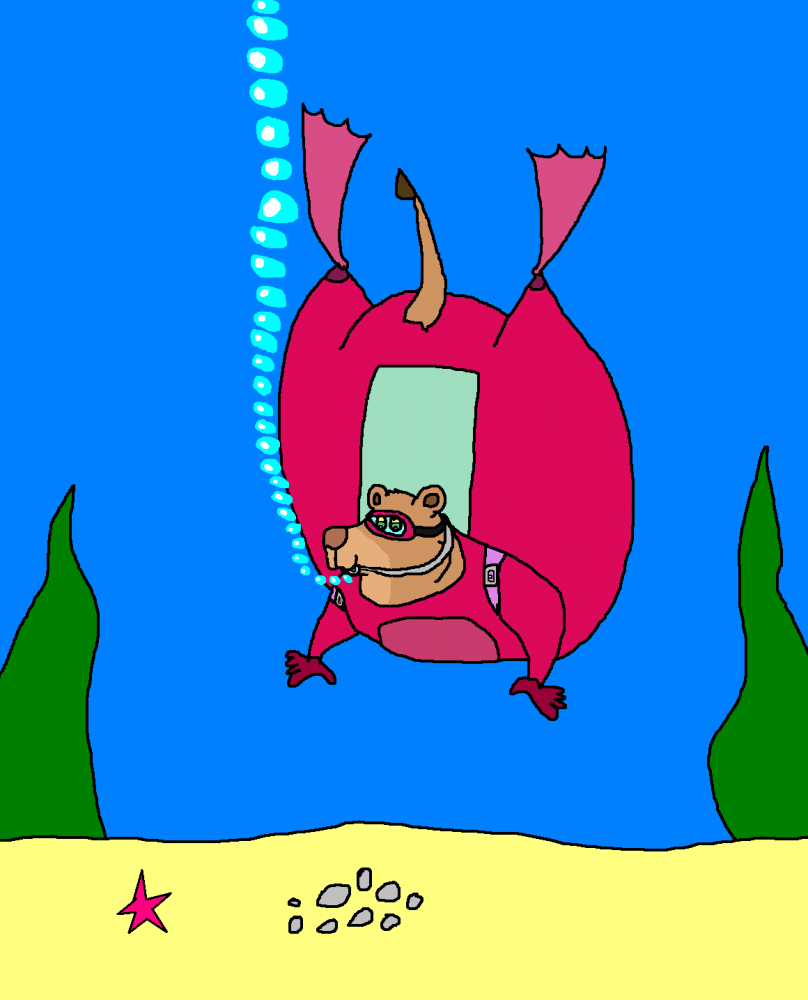 Nala Scuba diving underwater