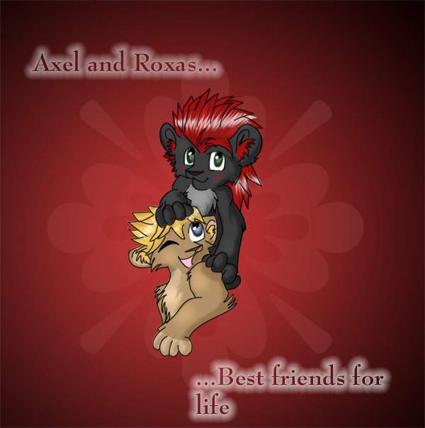Axel and Roxas lions