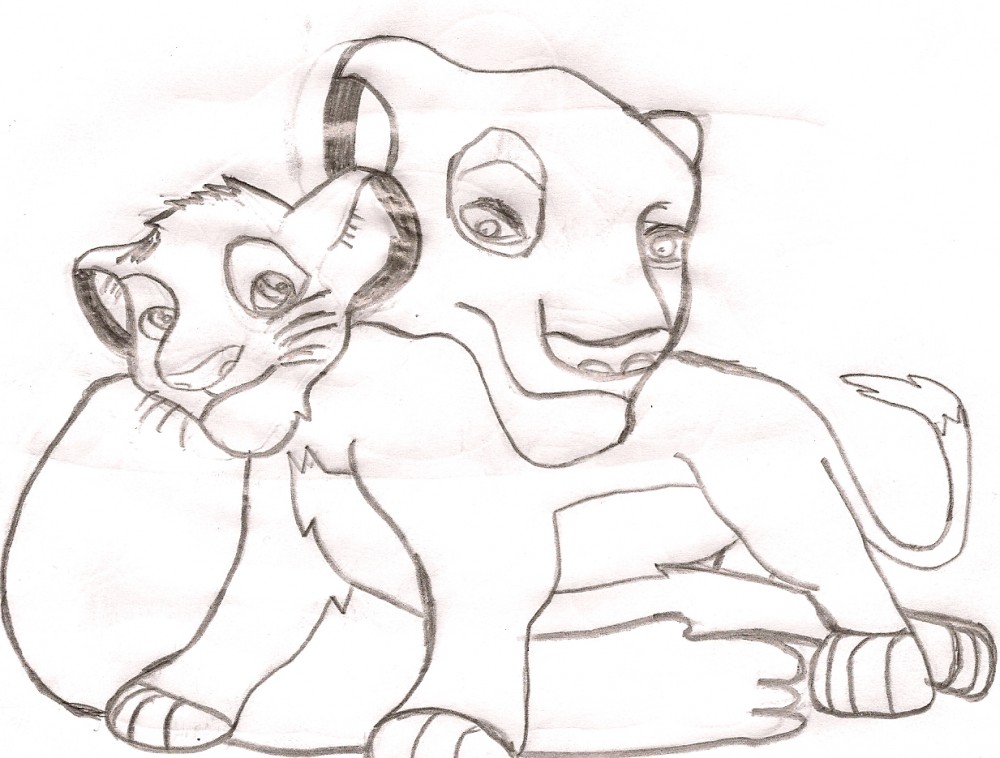 Sarabi et Simba