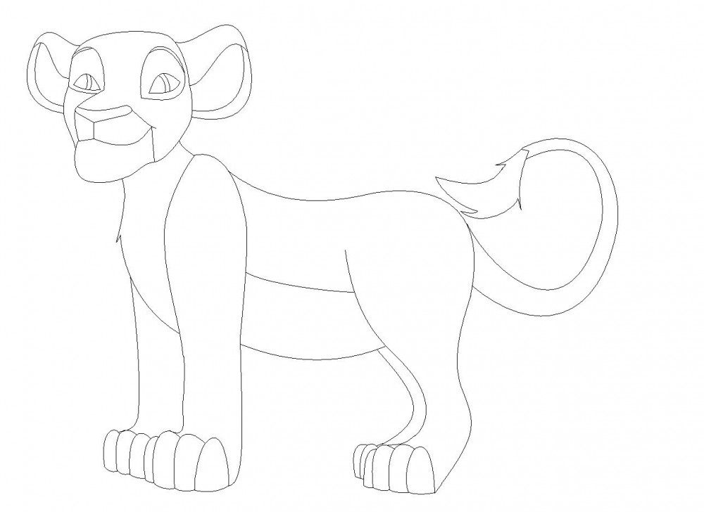 Lioncub Lineart