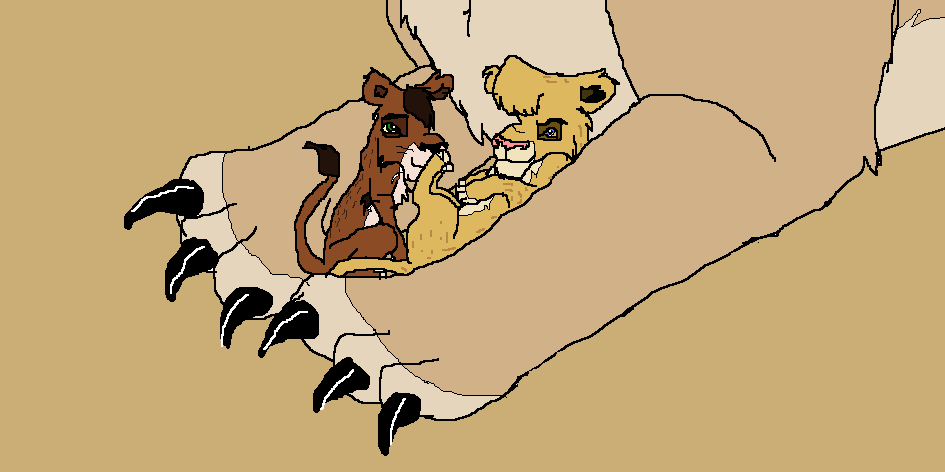 Kovu and Vitani as cubs!