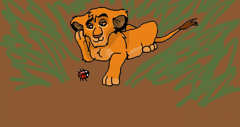 simba lookin coolz.