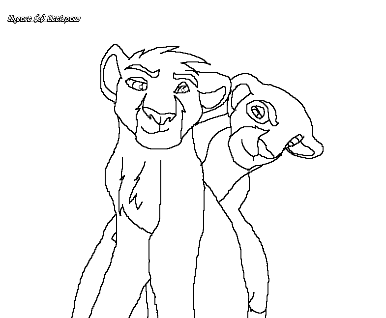 Lineart to lions