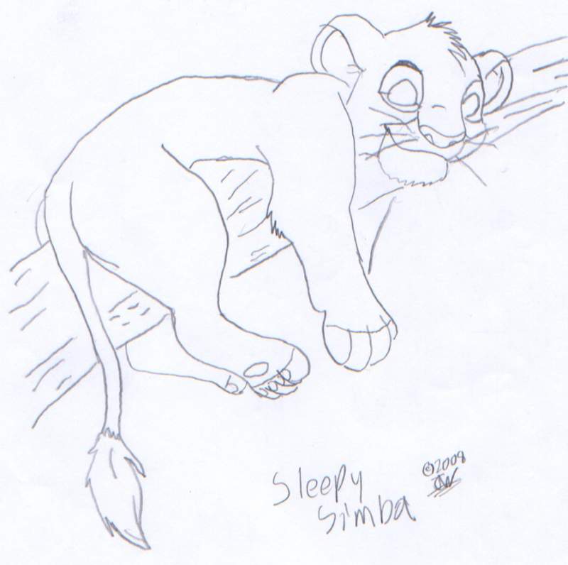 Sleepy Simba