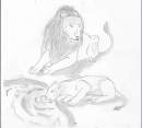 lion et lionne