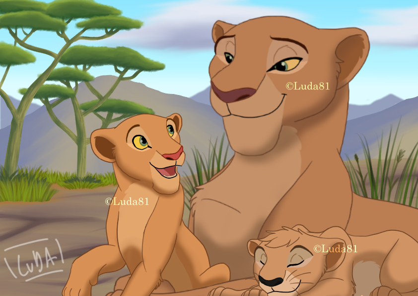 Sarafina and her cubs
