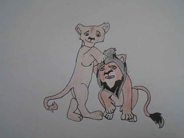 Dessin Scar et Zira
