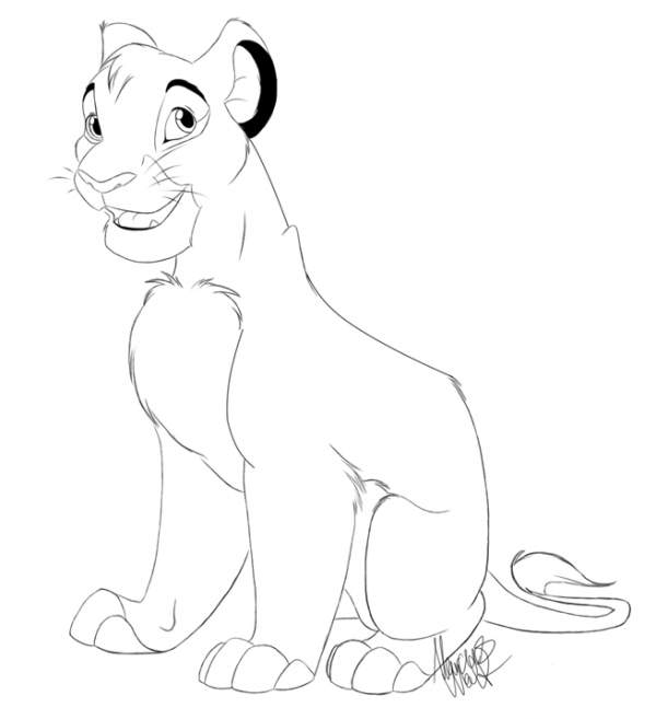 Simba Line art
