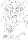 Scar and Kovu line-art