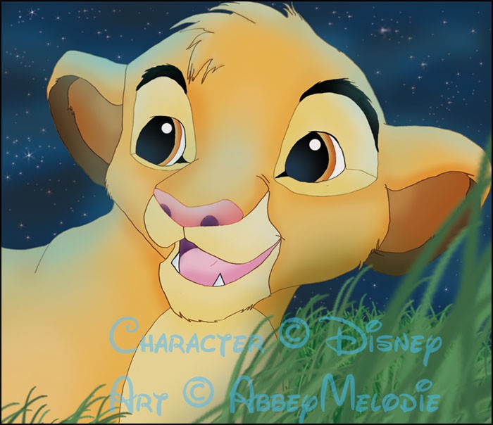 Simba at night