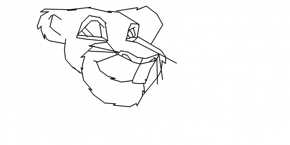 Quick sketch of simba