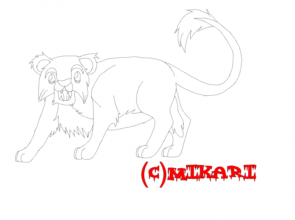 Lineart lionceau/çonne  base 1: