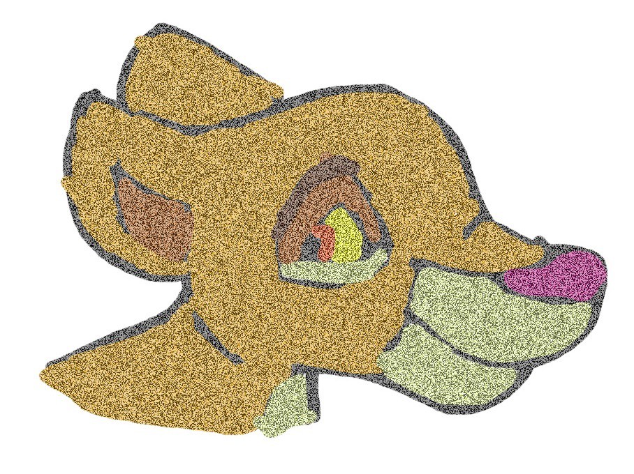 fan art kiara effet paillette 