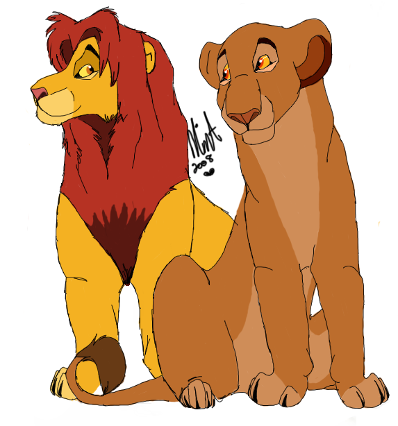 Sarabi and Simba