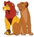 Sarabi and Simba