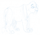 sketch of simba