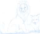 Lion and Wolf