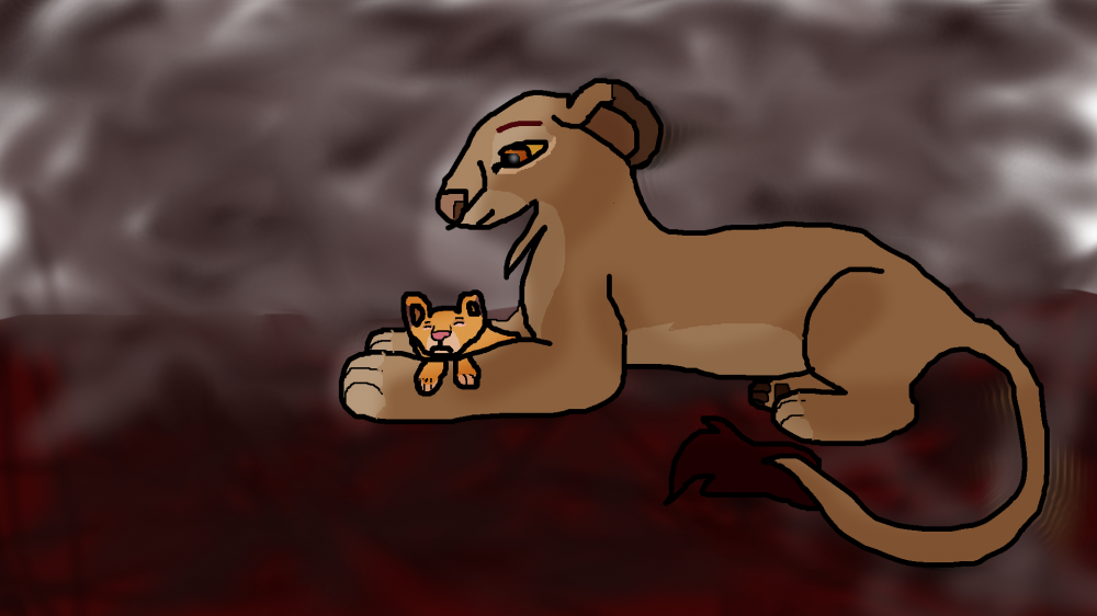 Sarabi and Baby simba