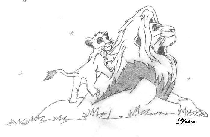 Mufasa et Simba...