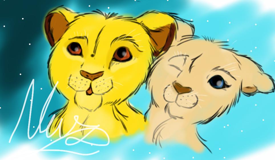 Cubs Simba and Nala (Realistic)