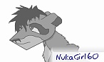 Blue the black wolf