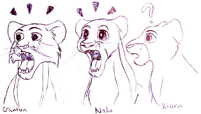 Gantua, Nala and Kiara