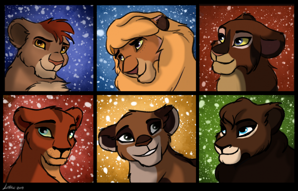 Christmas Wintery Heads