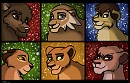 More Christmas Wintery Heads