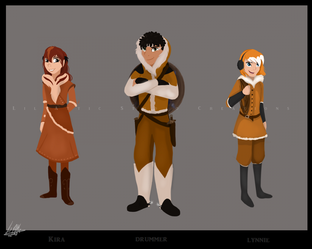 Drummer, Kira and Lynnie: As Humans