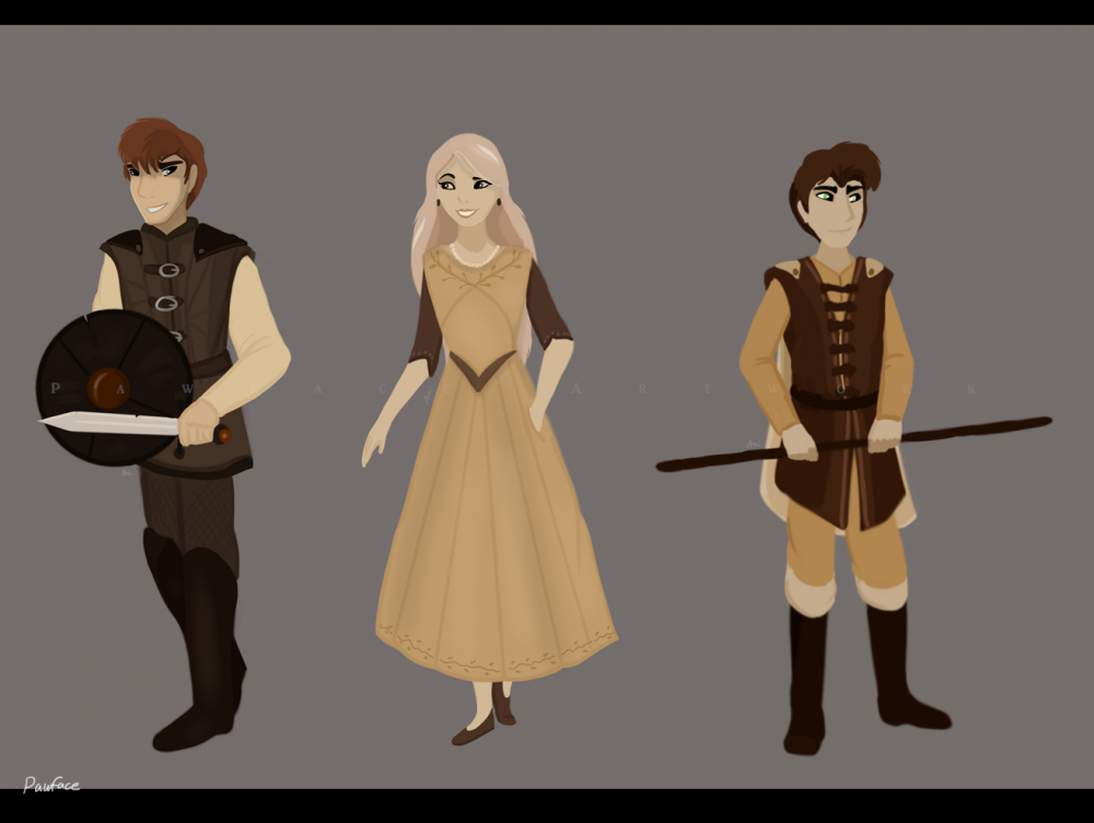 Roscoe, Sera and Haben - As Humans