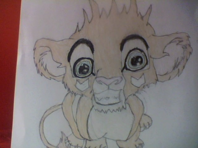 Drawing Of Snowy As A Cub