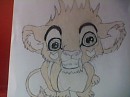 Drawing Of Snowy As A Cub