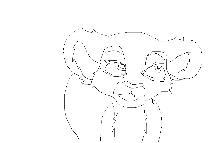 Some Kiara Practice On MS Paint: Lineart