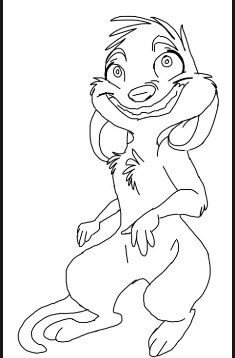 Meerkat Lineart