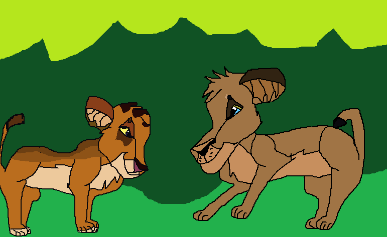Kulia and Jelani playing
