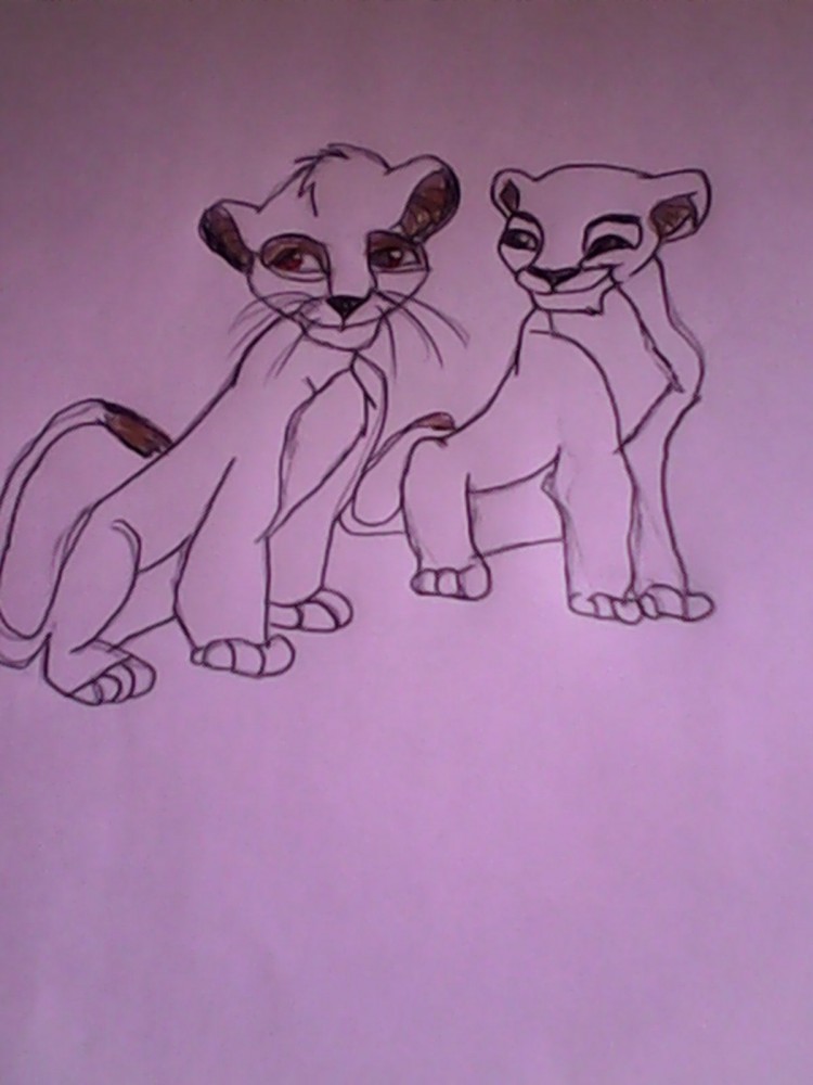 Cub Nala and Simba 